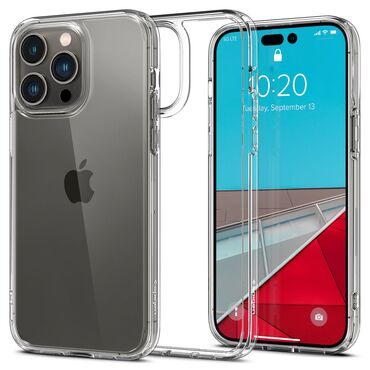 Ovitek Spigen "Ultra Hybrid" za iPhone 14 Pro Max - clear