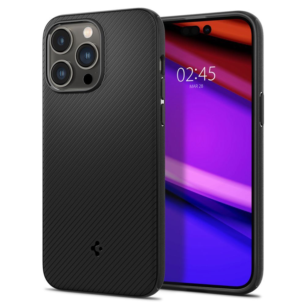Ovitek Spigen "Mag Armor" z magnetom za brezžično polnjenje za iPhone 14 Pro - matte black