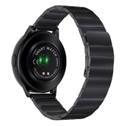 Kovinski pas za Huawei Watch GT 3 Pro 46mm iz nerjavečega jekla z magnetnim zapiranjem - črn
