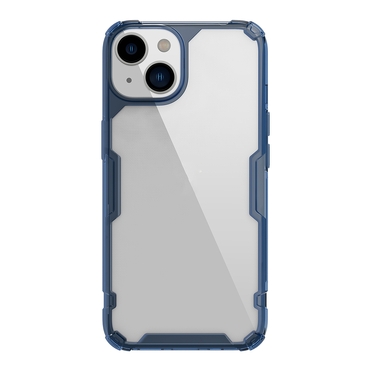 Premium hibridni ovitek Nillkin "Nature TPU Pro" za iPhone 14 Plus - moder