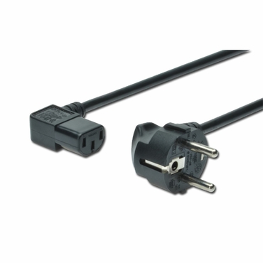 Kotni napajalni kabel "Basic" 10A - 3m - črn