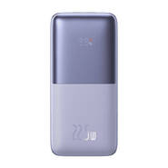 Power bank Baseus "Bipow Pro 22.5W" z dvema USB in enim USB-C izhodom - 10000 mAh - vijoličen