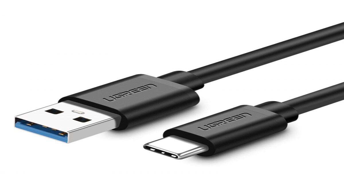 USB 3.0 v USB-C kabel Ugreen 3A - 1m - črn - gizzmo.si