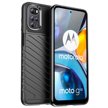 TPU gel ovitek "Titan X" za Motorola Moto G22 - črn