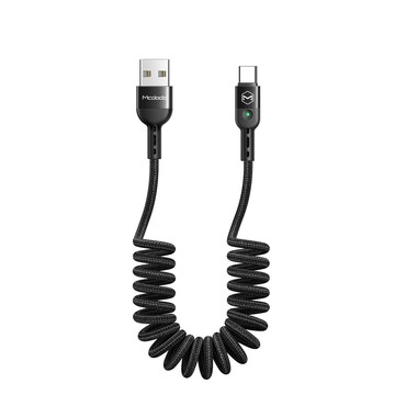 USB-C pleten kabel s QC4.0 polnjenjem Dodo "Omega" 3A - 2m - črn USB-C pleten kabel s QC4.0 polnjenjem Dodo "Omega" 3A - 2m - črn