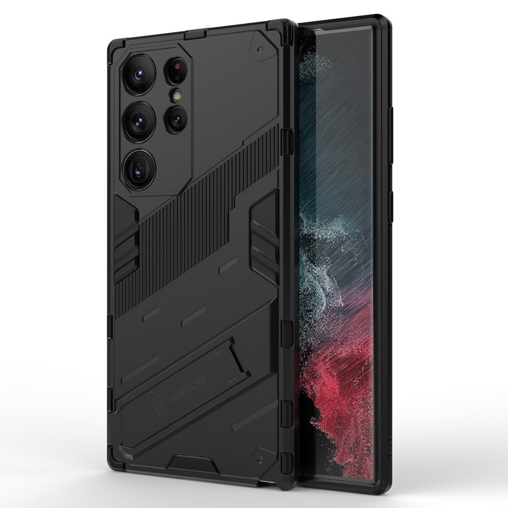 Robusten ovitek "Impact Superior" za Samsung Galaxy S23 Ultra - črn