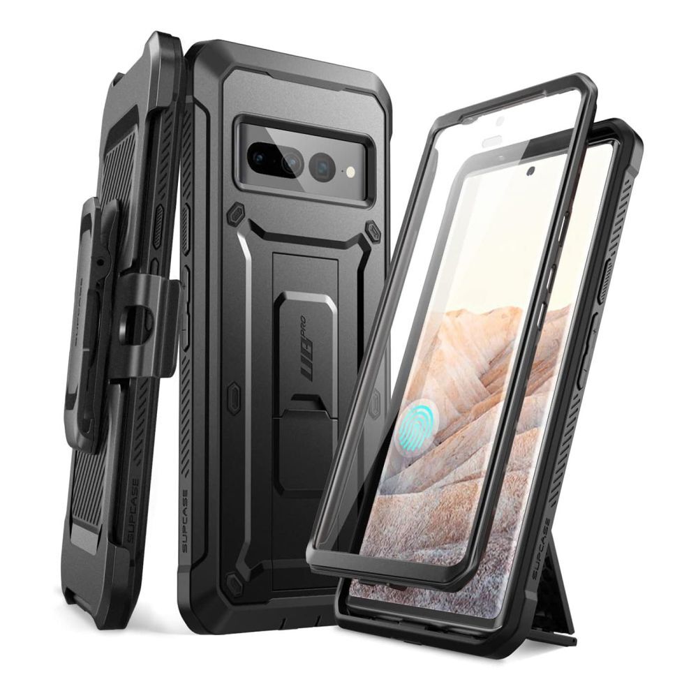 Ovitek Supcase "Unicorn Beetle Pro" za Google Pixel 7 Pro z dodatno zaponko za pas - black