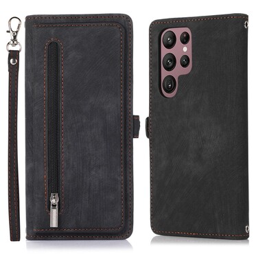 Etui "Wallet Supreme" za Samsung Galaxy S23 Ultra - črn