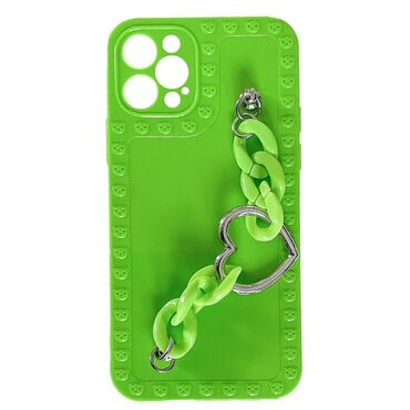 Silikonski ovitek za iPhone 12 Pro Max "Neon Tart" z zapestnico za prenašanje Silikonski ovitek za iPhone 12 Pro Max "Neon Tart" z zapestnico za prenašanje