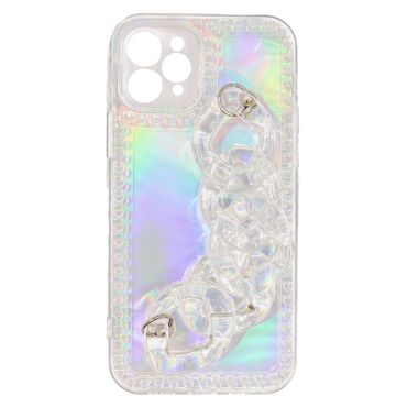 Silikonski ovitek za iPhone 11 Pro Max "Holo" z zapestnico za prenašanje