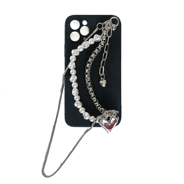 Silikonski ovitek za iPhone 12 Pro Max "Multi Chain" z zapestnico za prenašanje Silikonski ovitek za iPhone 12 Pro Max "Multi Chain" z zapestnico za prenašanje