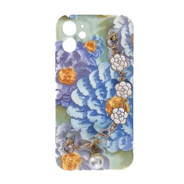 Silikonski ovitek za iPhone 12 "Flower Power" z zapestnico za prenašanje