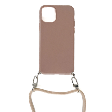 Silikonski ovitek za iPhone 12 Pro Max "Tawny" z vrvico in dodatno zapestnico za prenašanje Silikonski ovitek za iPhone 12 Pro Max "Tawny" z vrvico in dodatno zapestnico za prenašanje