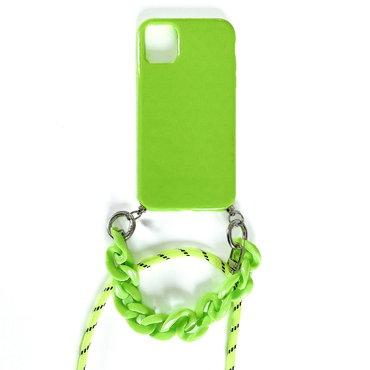 Silikonski ovitek za iPhone 12 Pro Max "Neon" z vrvico in dodatno zapestnico za prenašanje Silikonski ovitek za iPhone 12 Pro Max "Neon" z vrvico in dodatno zapestnico za prenašanje