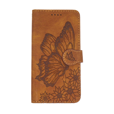 Etui "Butterfly Gem" za iPhone 12 Pro Max iz umetnega usnja - brown