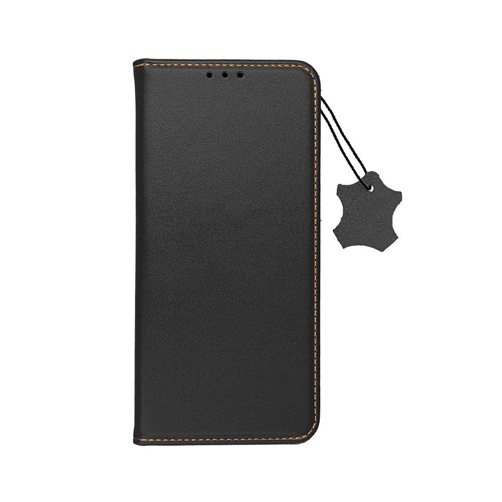 Etui "Classy Book" za Samsung Galaxy S23 Plus iz pravega usnja - črn