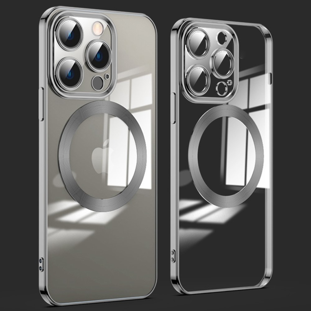 Hibridni ovitek "MagProtect" z zaščito zadnje kamere in magnetom MagSafe za iPhone 12 Pro Max - black