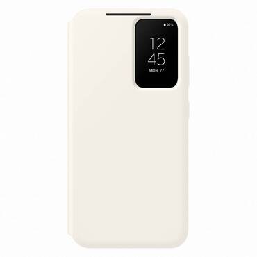 Originalen etui Samsung "Clear View" za Samsung Galaxy S23 - bež