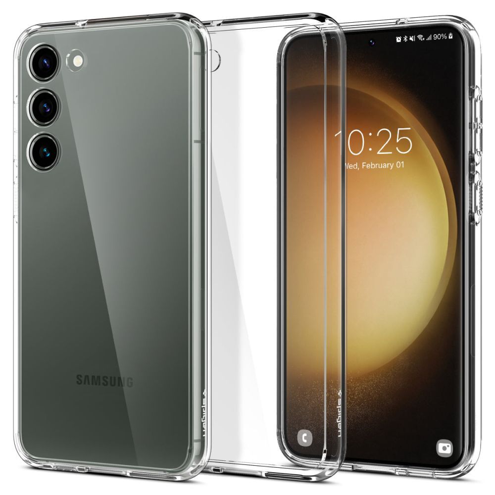 Ovitek Spigen "Ultra Hybrid" za Samsung Galaxy S23 - crystal clear