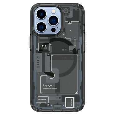 Ovitek Spigen Ultra Hybrid MagSafe Carbon Fiber iPhone 14 Pro Max Prozoren  - Mobos trgovina
