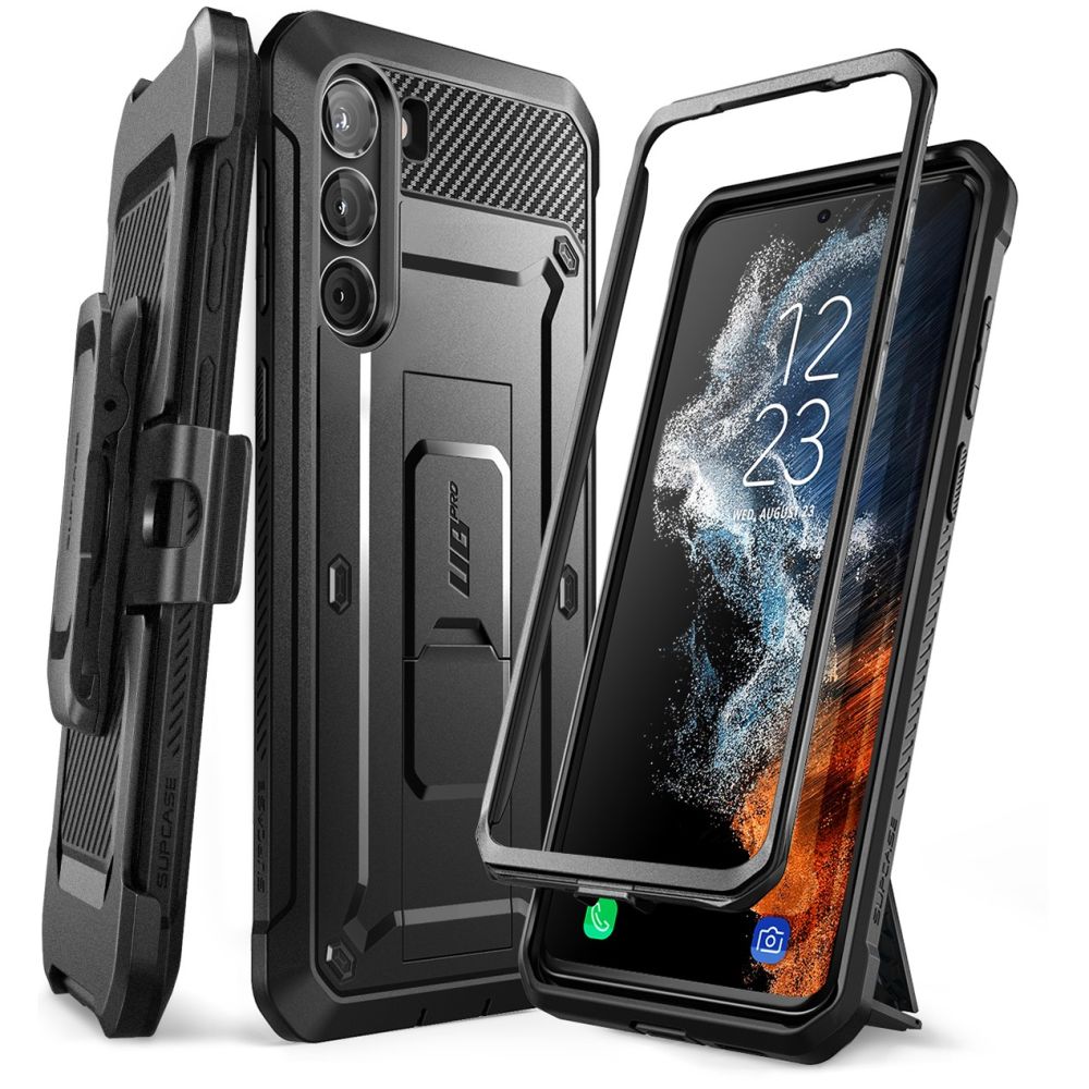 Ovitek Supcase "Unicorn Beetle Pro" za Samsung Galaxy S23 z dodatno zaponko za pas - black