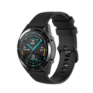 Silikonski pas za uro Huawei Watch GT 2 42mm / Huawei Watch GT 3 42mm - črn