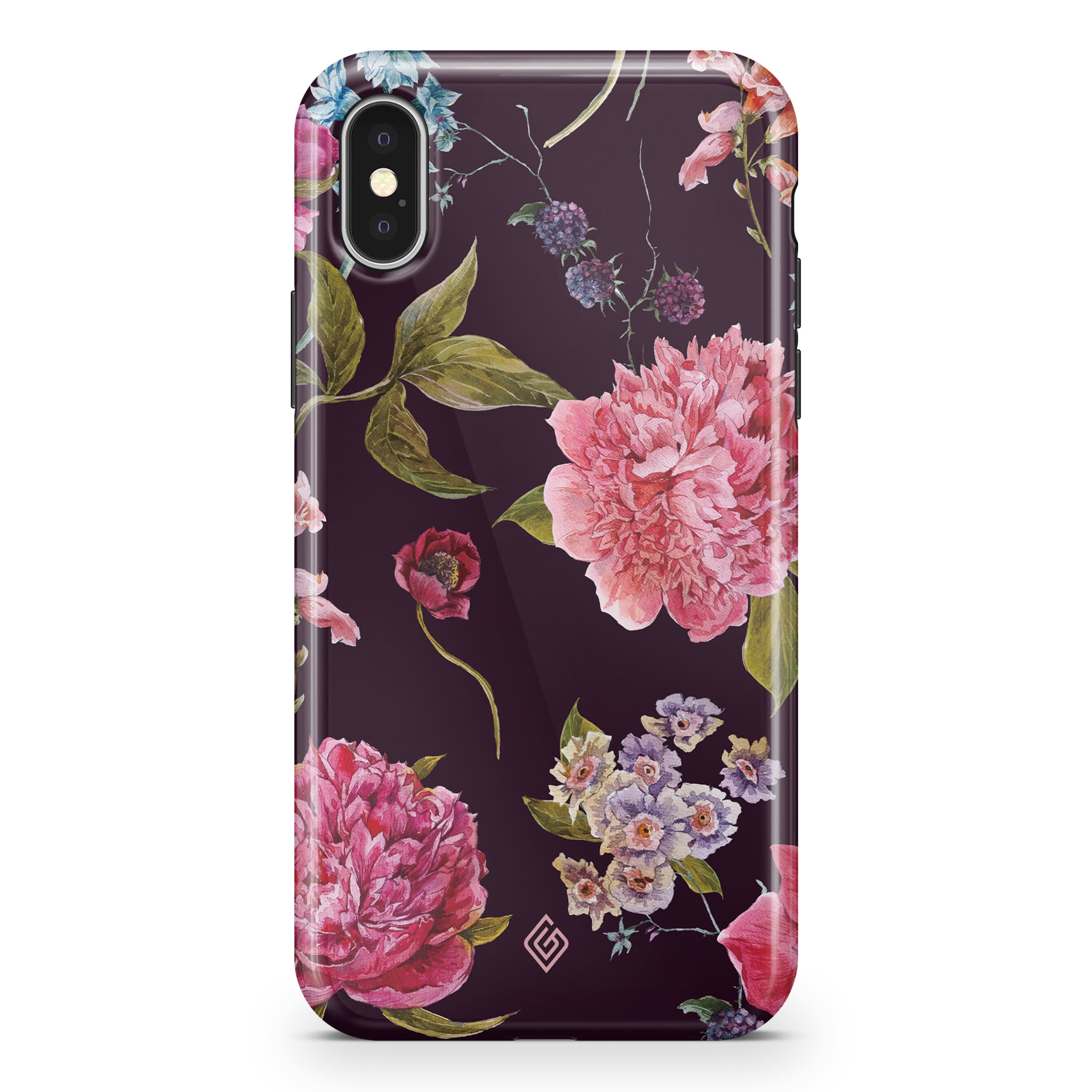 Ovitek za iPhone X / iPhone XS GAIIA by Optishield® - Parisian Peony