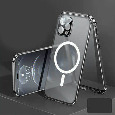Full-body ovitek "MagSafe Defender" z zaščito zaslona in zadnje kamere za iPhone 13 Pro Max - črn Full-body ovitek "MagSafe Defender" z zaščito zaslona in zadnje kamere za iPhone 13 Pro Max - črn