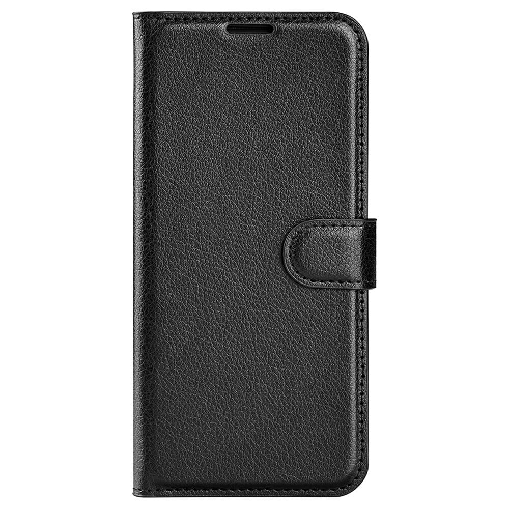 Etui "Litchi" za Xiaomi Redmi Note 12 4G - črn