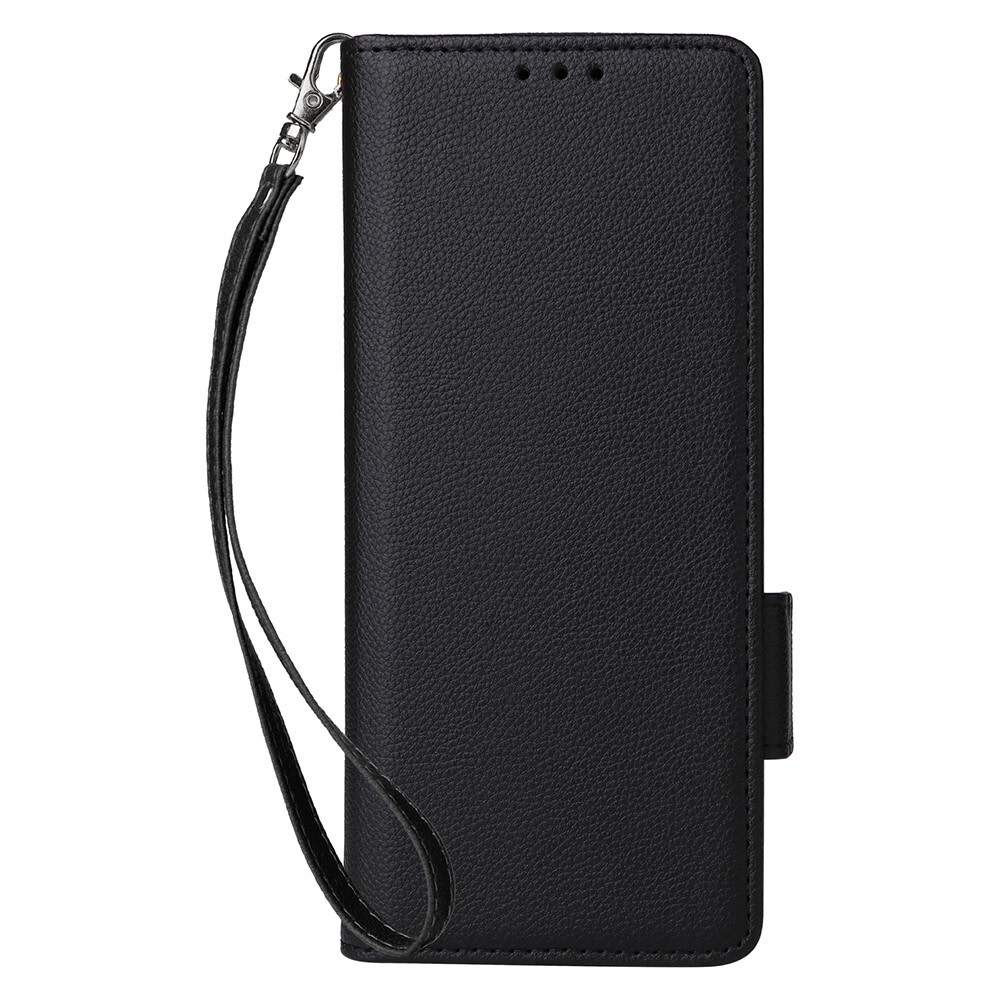 Etui "Litchi" za Samsung Galaxy Z Fold5 - črn