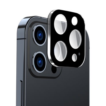 Full body zaščitno steklo za zadnjo kamero za iPhone 15 Pro / iPhone 15 Pro Max - črno