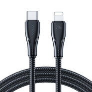 USB-C v Lightning kabel Joyroom "Nylon" 20W - 1.2m - črn