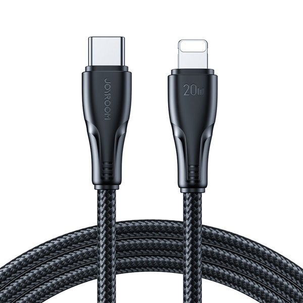 USB-C v Lightning kabel Joyroom "Nylon" 20W - 1.2m - črn