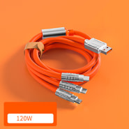 Kovinski polnilni in podatkovni kabel UniFit Pro - 1.2 m - fit orange