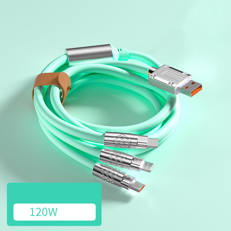 Kovinski polnilni in podatkovni kabel UniFit Pro - 1.2 m - fit green