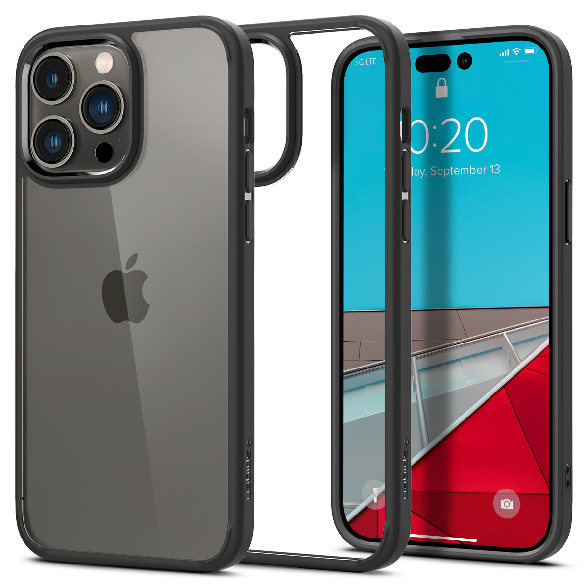 Ovitek Spigen "Ultra Hybrid" za iPhone 15 Pro - matte black