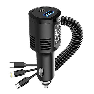 Avtopolnilec VoltLinq - Univerzalna rešitev za hitro polnjenje v avtu ali kombiju - black