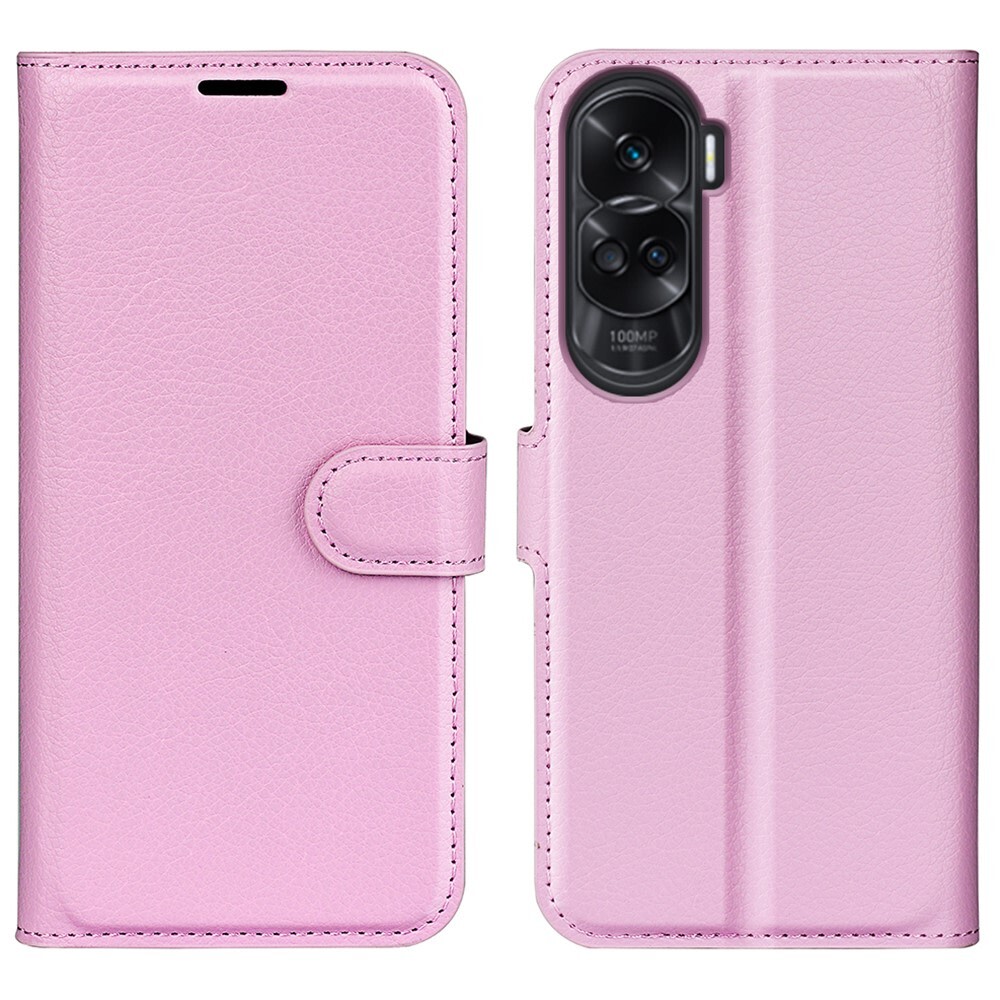 Etui "Litchi" za Honor 90 Lite - roza