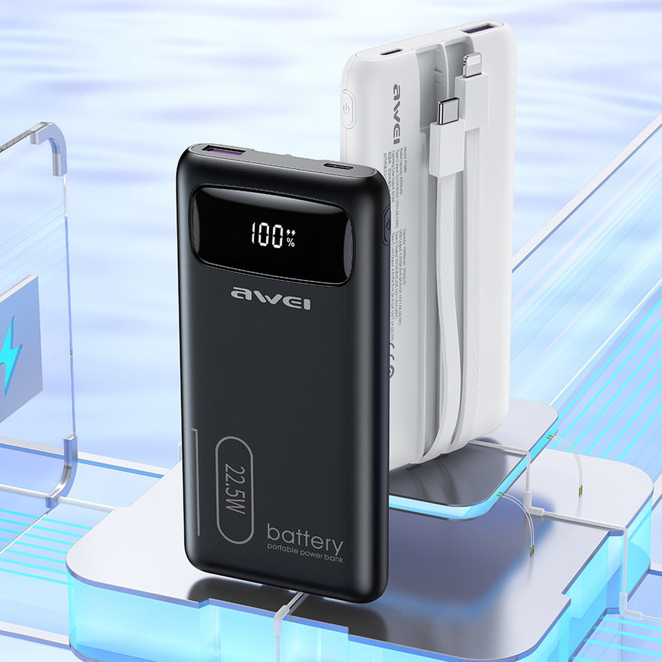 Power bank SafeGuard 22.5 W za hitro polnjenje 4 naprav hkrati