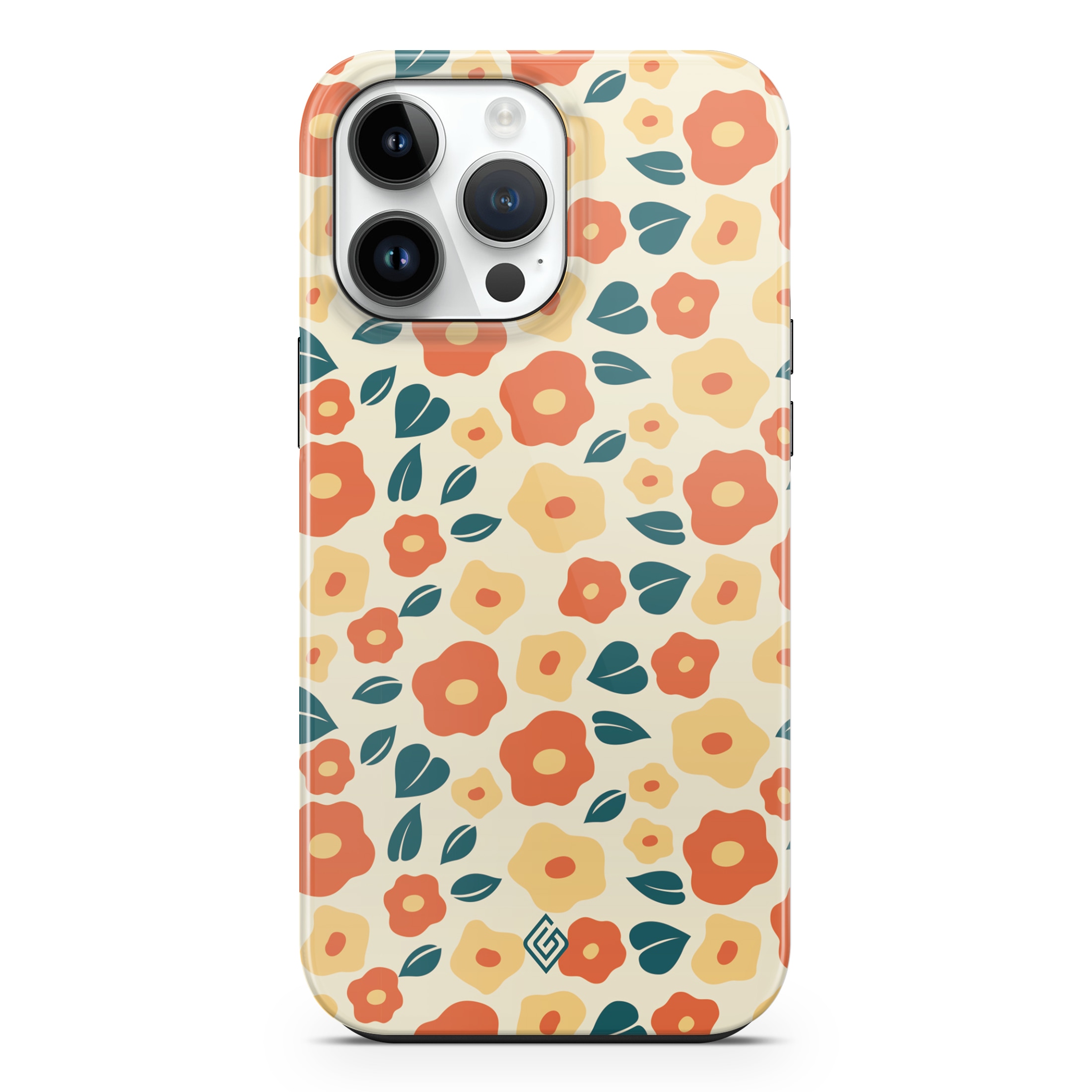 Ovitek za iPhone 15 Pro GAIIA by Optishield® - Petal Swirls