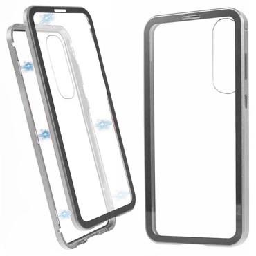 Magnetni Full-body ovitek "Stronghold" za Honor 90 - srebrn