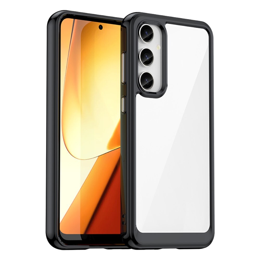 Hibriden ovitek "Frame Shield" za Samsung Galaxy S23 FE - črn