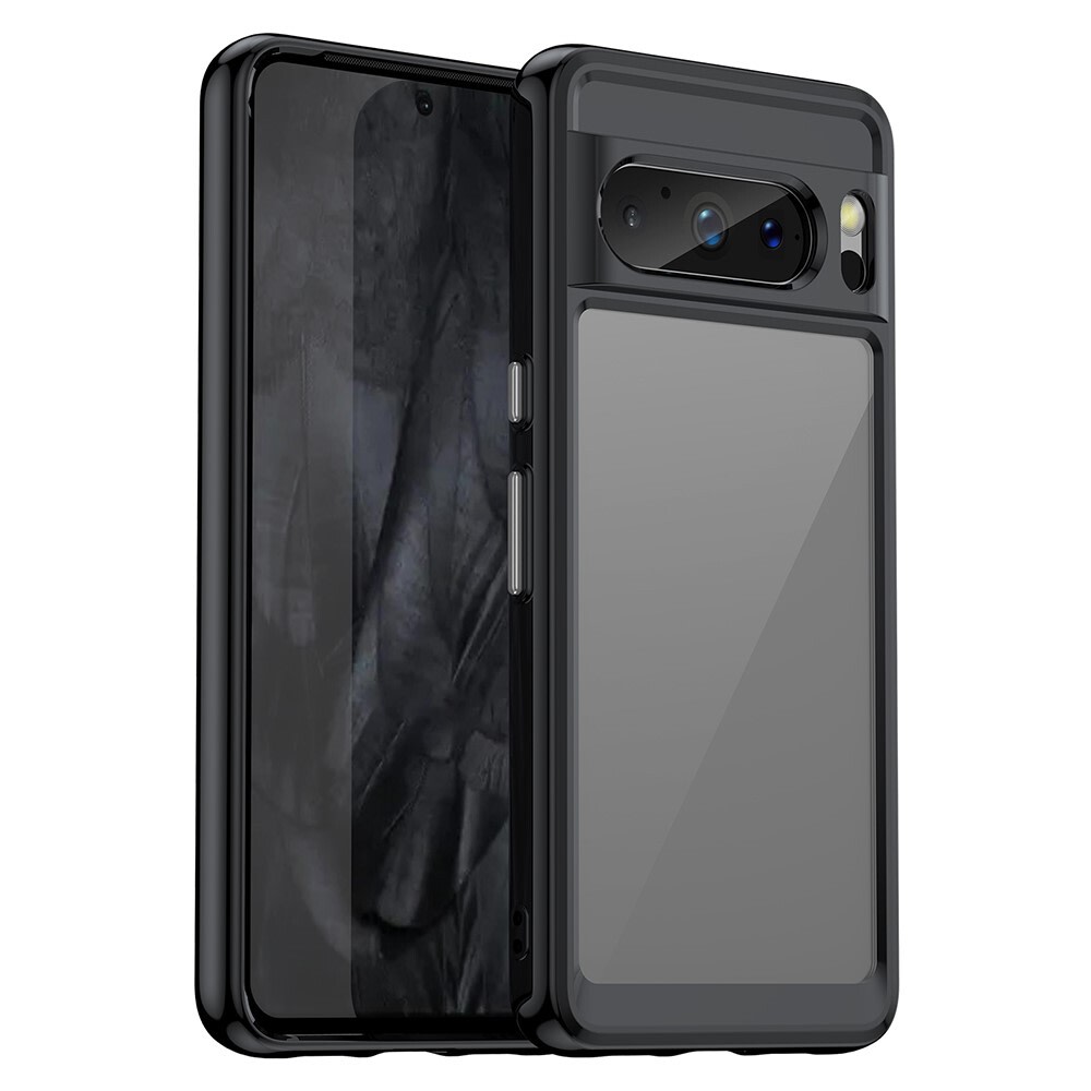 Hibriden ovitek "Frame Shield" za Google Pixel 8 Pro - črn
