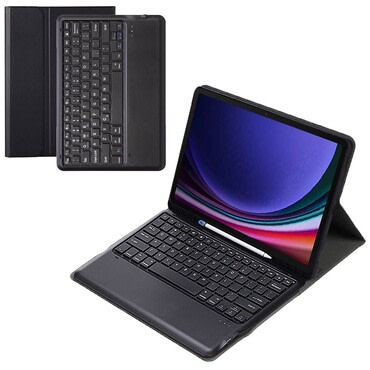 Pisarniški etui z Bluetooth tipkovnico za Samsung Galaxy Tab S9 Plus - črn