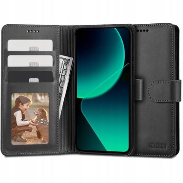 Etui Tech-Protect "Wallet" iz umetnega usnja za Xiaomi 13T / 13T Pro - black