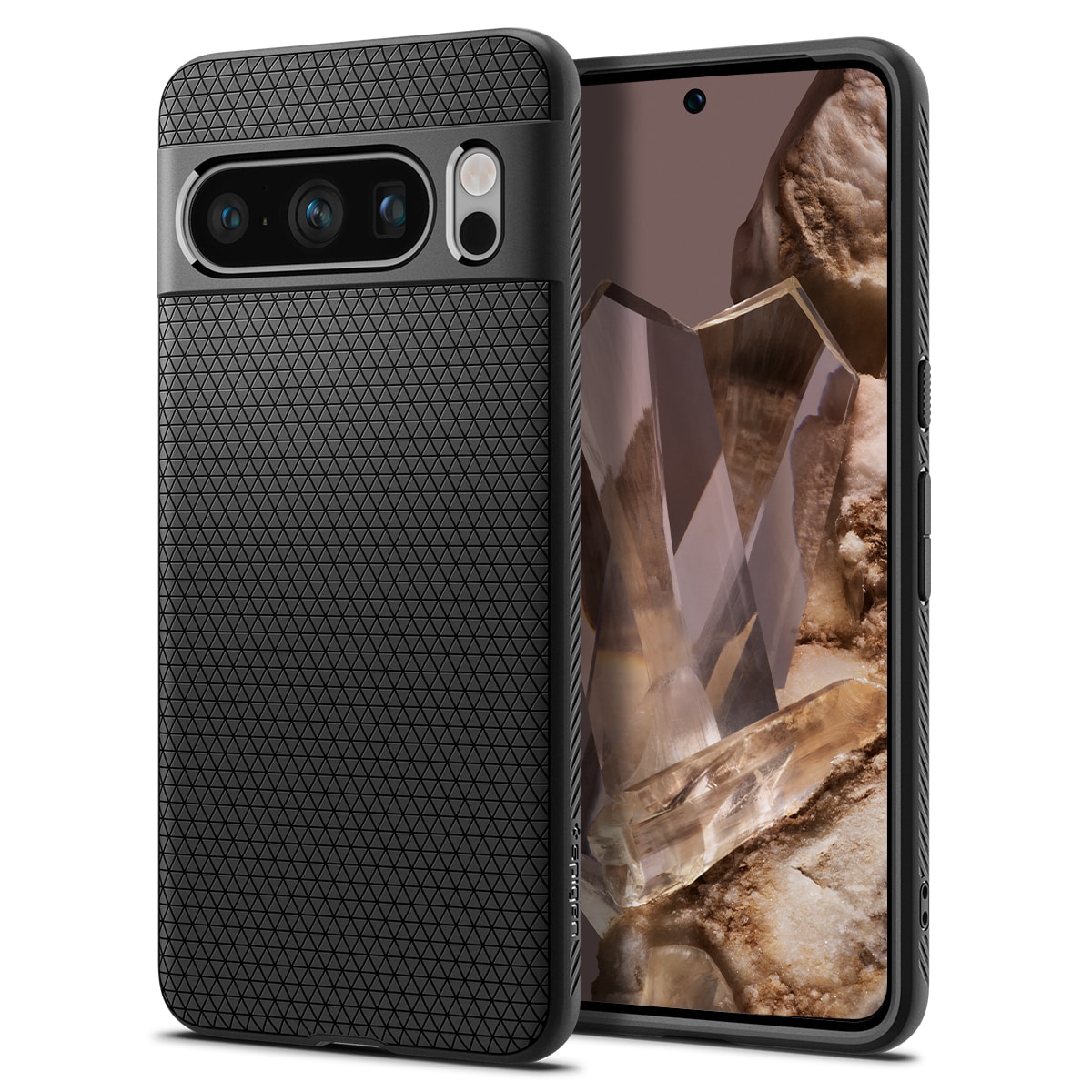 Ovitek Spigen "Liquid Air" za Google Pixel 8 Pro - matte black