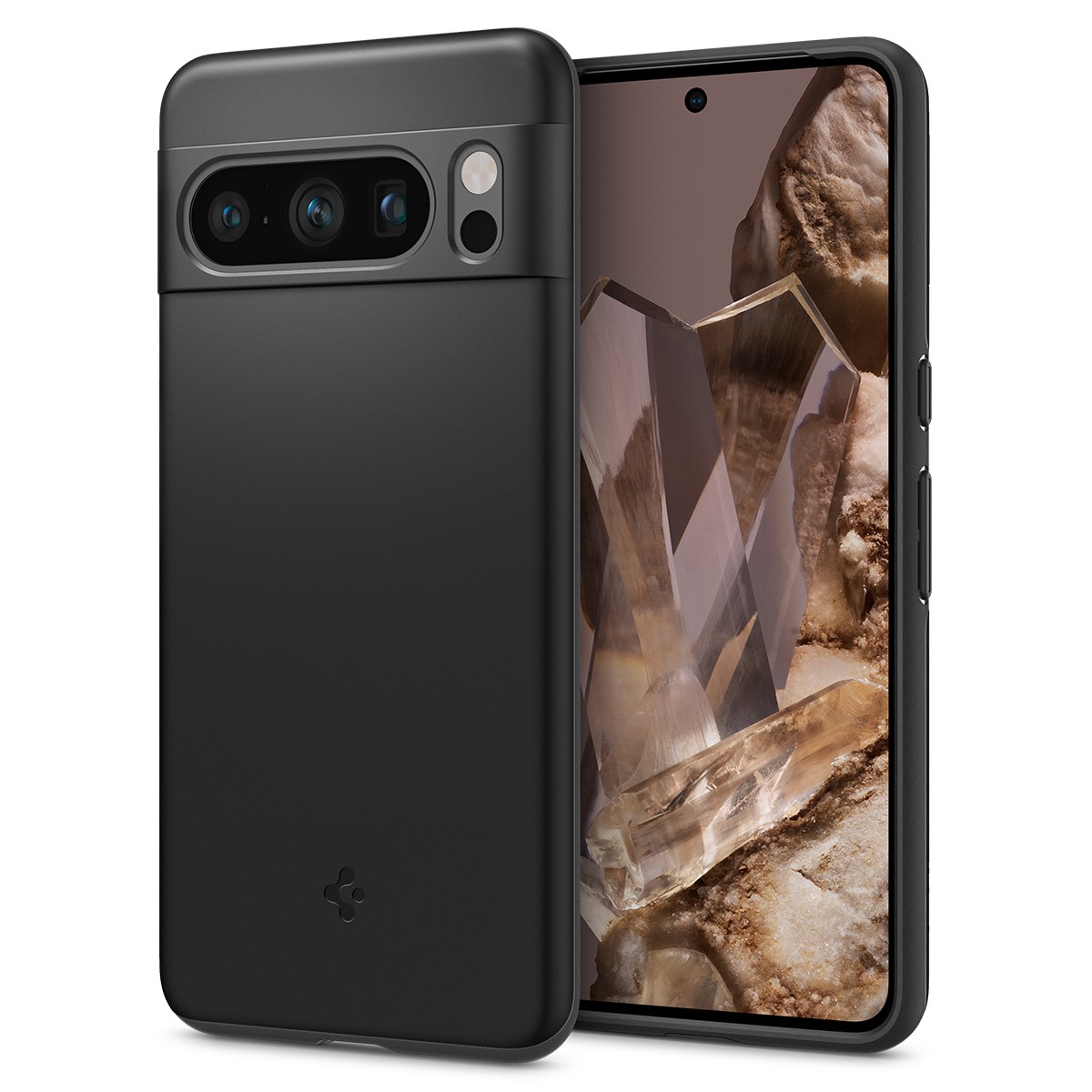Ovitek Spigen "Thin Fit" za Google Pixel 8 Pro - black