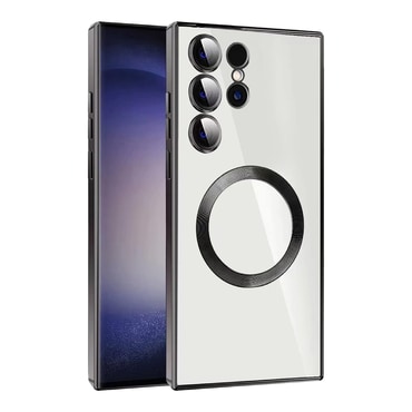 Hibridni ovitek "MagProtect" z zaščito zadnje kamere in magnetom MagSafe za Samsung Galaxy S23 Plus - black