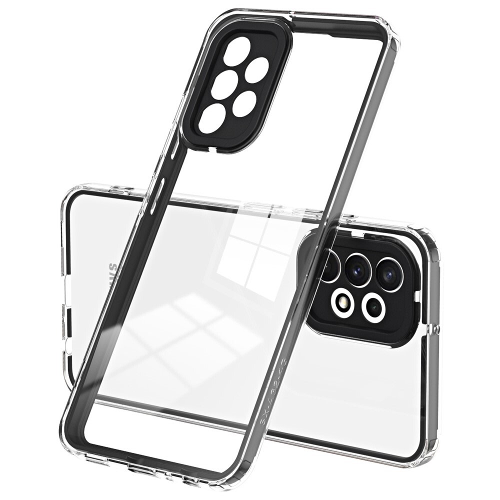 Hibridni ovitek "Crystal Bumper" z vgrajeno zaščito zadnje kamere za Samsung Galaxy A52 / Galaxy A52 5G / Galaxy A52s 5G - metallic black