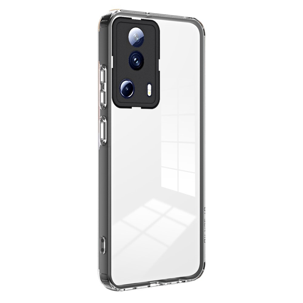 Hibridni ovitek "Crystal Bumper" z vgrajeno zaščito zadnje kamere za Xiaomi 13 Lite - metallic black